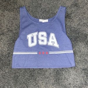 USA crop top